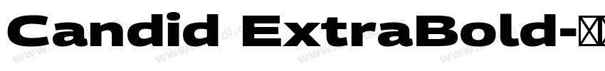 Candid ExtraBold字体转换